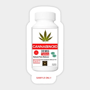 CANNABINOID PAIN RELIEVER - SAMPLE ONLY Sticker